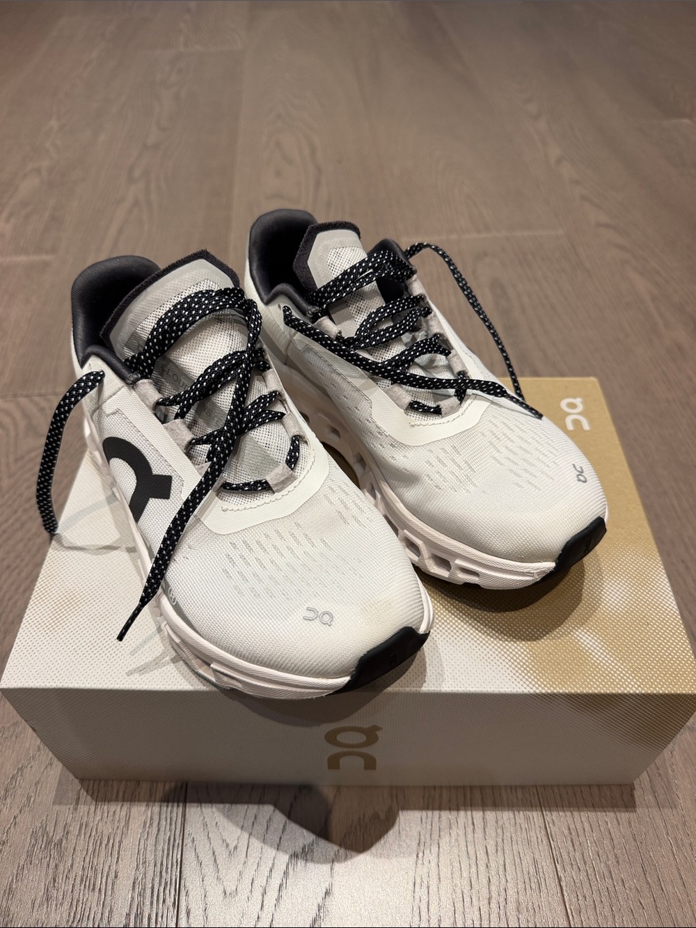 ON White Cloudmonster Sneakers 
Size US 5.5